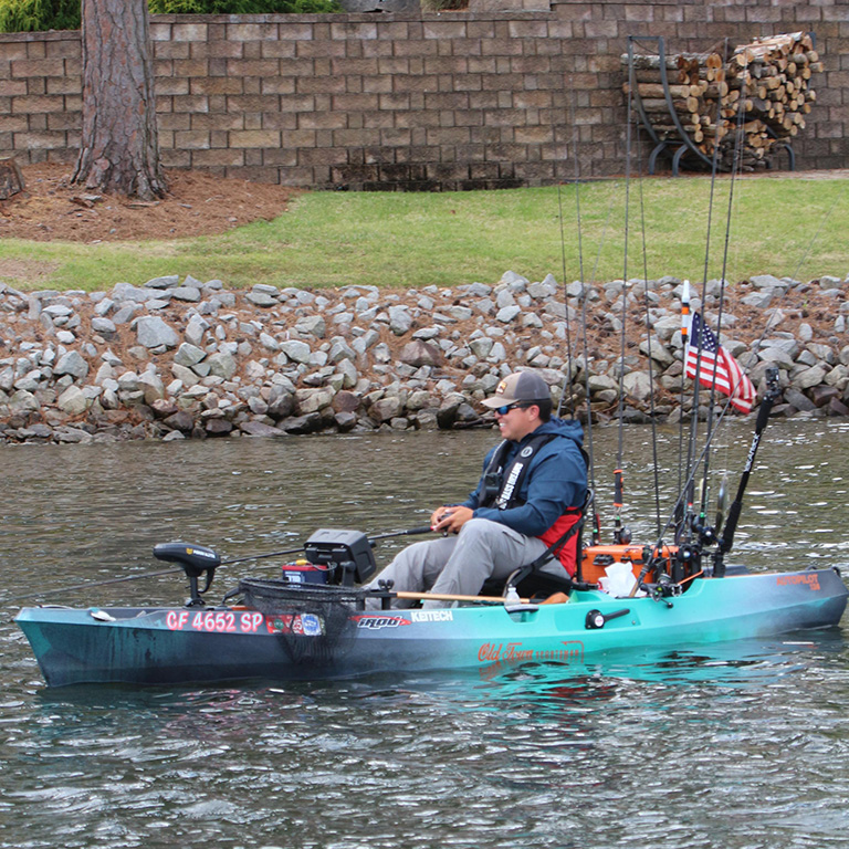 Anthony Garcia kayak fishing