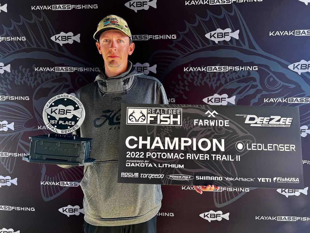 Alex Fiolka with Potomac River Trail II trophy