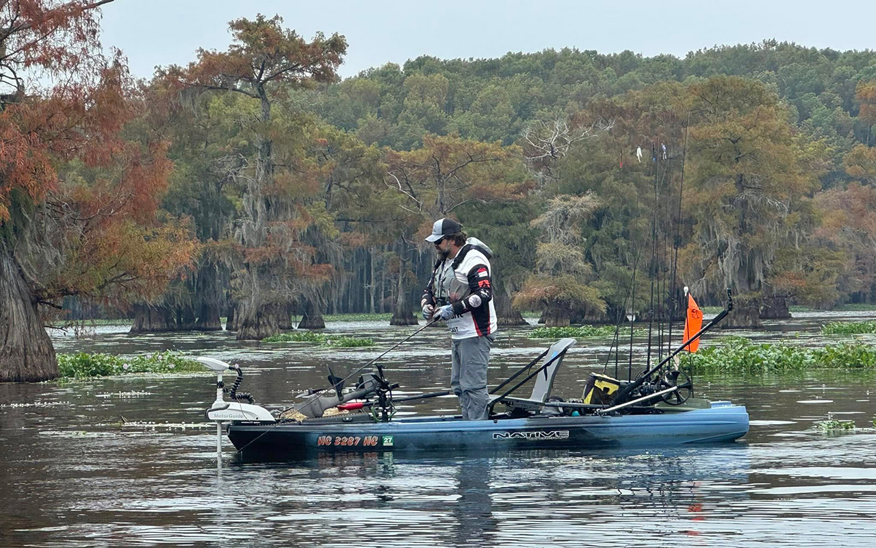 Dave Hart on Caddo Lake